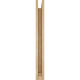 Ekena Millwork - BKTUR0352X24X32IMP01RCPR - Timberthane Faux Wood Imperial Style Bracket w/ Offset Brace, Traditional Ends, 3 1/2"W x 24"D x 32"H, Primed Tan