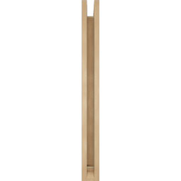 Ekena Millwork - BKTUR0352X24X36IMP01RCPR - Timberthane Faux Wood Imperial Style Bracket w/ Offset Brace, Traditional Ends, 3 1/2"W x 24"D x 36"H, Primed Tan