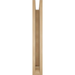 Ekena Millwork - BKTUR0352X26X26IMP01RCPR - Timberthane Faux Wood Imperial Style Bracket w/ Offset Brace, Traditional Ends, 3 1/2"W x 26"D x 26"H, Primed Tan