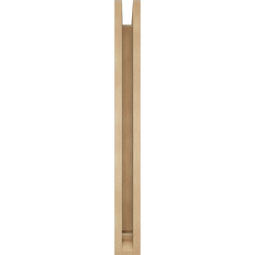 Ekena Millwork - BKTUR0352X26X34IMP01RCPR - Timberthane Faux Wood Imperial Style Bracket w/ Offset Brace, Traditional Ends, 3 1/2"W x 26"D x 34"H, Primed Tan
