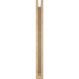 Ekena Millwork - BKTUR0352X26X38IMP01RCPR - Timberthane Faux Wood Imperial Style Bracket w/ Offset Brace, Traditional Ends, 3 1/2"W x 26"D x 38"H, Primed Tan