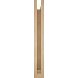 Ekena Millwork - BKTUR0352X28X28IMP01RCPR - Timberthane Faux Wood Imperial Style Bracket w/ Offset Brace, Traditional Ends, 3 1/2"W x 28"D x 28"H, Primed Tan
