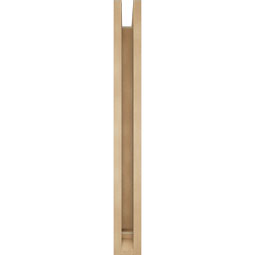 Ekena Millwork - BKTUR0352X28X32IMP01RCPR - Timberthane Faux Wood Imperial Style Bracket w/ Offset Brace, Traditional Ends, 3 1/2"W x 28"D x 32"H, Primed Tan