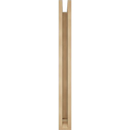 Ekena Millwork - BKTUR0352X28X36IMP01RCPR - Timberthane Faux Wood Imperial Style Bracket w/ Offset Brace, Traditional Ends, 3 1/2"W x 28"D x 36"H, Primed Tan