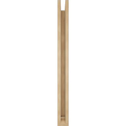 Ekena Millwork - BKTUR0352X28X40IMP01RCPR - Timberthane Faux Wood Imperial Style Bracket w/ Offset Brace, Traditional Ends, 3 1/2"W x 28"D x 40"H, Primed Tan