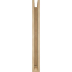 Ekena Millwork - BKTUR0352X30X34IMP01RCPR - Timberthane Faux Wood Imperial Style Bracket w/ Offset Brace, Traditional Ends, 3 1/2"W x 30"D x 34"H, Primed Tan