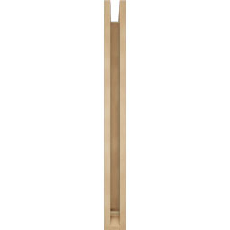 Ekena Millwork - BKTUR0352X30X36IMP01RCPR - Timberthane Faux Wood Imperial Style Bracket w/ Offset Brace, Traditional Ends, 3 1/2"W x 30"D x 36"H, Primed Tan