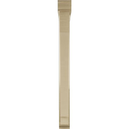 Ekena Millwork - BKTUR0352X30X38IMP01RCPR - Timberthane Faux Wood Imperial Style Bracket w/ Offset Brace, Traditional Ends, 3 1/2"W x 30"D x 38"H, Primed Tan
