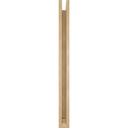 Ekena Millwork - BKTUR0352X30X42IMP01RCPR - Timberthane Faux Wood Imperial Style Bracket w/ Offset Brace, Traditional Ends, 3 1/2"W x 30"D x 42"H, Primed Tan
