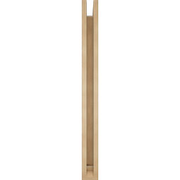 Ekena Millwork - BKTUR0352X32X38IMP01RCPR - Timberthane Faux Wood Imperial Style Bracket w/ Offset Brace, Traditional Ends, 3 1/2"W x 32"D x 38"H, Primed Tan