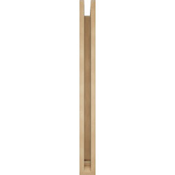 Ekena Millwork - BKTUR0352X34X38IMP01RCPR - Timberthane Faux Wood Imperial Style Bracket w/ Offset Brace, Traditional Ends, 3 1/2"W x 34"D x 38"H, Primed Tan