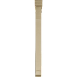 Ekena Millwork - BKTUR0352X34X40IMP01RCPR - Timberthane Faux Wood Imperial Style Bracket w/ Offset Brace, Traditional Ends, 3 1/2"W x 34"D x 40"H, Primed Tan