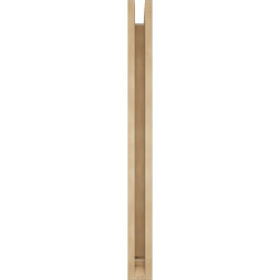 Ekena Millwork - BKTUR0352X34X40IMP01RCPR - Timberthane Faux Wood Imperial Style Bracket w/ Offset Brace, Traditional Ends, 3 1/2"W x 34"D x 40"H, Primed Tan