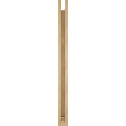 Ekena Millwork - BKTUR0352X34X42IMP01RCPR - Timberthane Faux Wood Imperial Style Bracket w/ Offset Brace, Traditional Ends, 3 1/2"W x 34"D x 42"H, Primed Tan