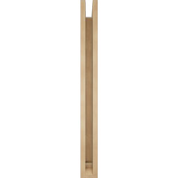 Ekena Millwork - BKTUR0352X36X36IMP01RCPR - Timberthane Faux Wood Imperial Style Bracket w/ Offset Brace, Traditional Ends, 3 1/2"W x 36"D x 36"H, Primed Tan