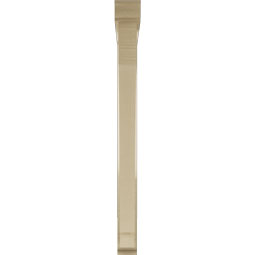 Ekena Millwork - BKTUR0352X36X40IMP01RCPR - Timberthane Faux Wood Imperial Style Bracket w/ Offset Brace, Traditional Ends, 3 1/2"W x 36"D x 40"H, Primed Tan