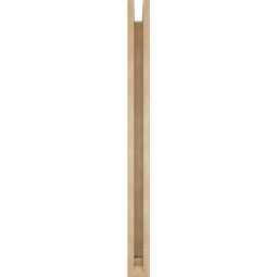Ekena Millwork - BKTUR0352X36X44IMP01RCPR - Timberthane Faux Wood Imperial Style Bracket w/ Offset Brace, Traditional Ends, 3 1/2"W x 36"D x 44"H, Primed Tan