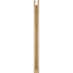 Ekena Millwork - BKTUR0352X36X48IMP01RCPR - Timberthane Faux Wood Imperial Style Bracket w/ Offset Brace, Traditional Ends, 3 1/2"W x 36"D x 48"H, Primed Tan