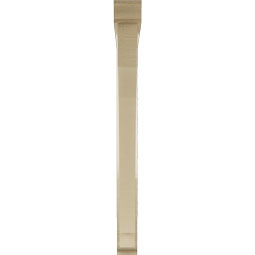 Ekena Millwork - BKTUR0352X38X38IMP01RCPR - Timberthane Faux Wood Imperial Style Bracket w/ Offset Brace, Traditional Ends, 3 1/2"W x 38"D x 38"H, Primed Tan