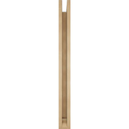 Ekena Millwork - BKTUR0352X38X38IMP01RCPR - Timberthane Faux Wood Imperial Style Bracket w/ Offset Brace, Traditional Ends, 3 1/2"W x 38"D x 38"H, Primed Tan