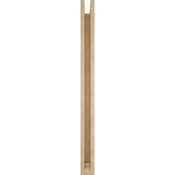 Ekena Millwork - BKTUR0352X38X44IMP01RCPR - Timberthane Faux Wood Imperial Style Bracket w/ Offset Brace, Traditional Ends, 3 1/2"W x 38"D x 44"H, Primed Tan