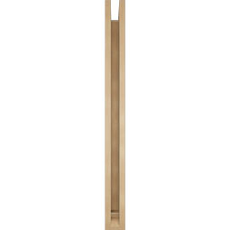 Ekena Millwork - BKTUR0352X40X40IMP01RCPR - Timberthane Faux Wood Imperial Style Bracket w/ Offset Brace, Traditional Ends, 3 1/2"W x 40"D x 40"H, Primed Tan