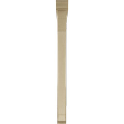Ekena Millwork - BKTUR0352X42X42IMP01RCPR - Timberthane Faux Wood Imperial Style Bracket w/ Offset Brace, Traditional Ends, 3 1/2"W x 42"D x 42"H, Primed Tan
