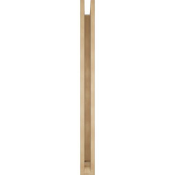 Ekena Millwork - BKTUR0352X42X42IMP01RCPR - Timberthane Faux Wood Imperial Style Bracket w/ Offset Brace, Traditional Ends, 3 1/2"W x 42"D x 42"H, Primed Tan