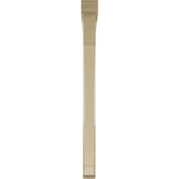 Ekena Millwork - BKTUR0352X44X44IMP01RCPR - Timberthane Faux Wood Imperial Style Bracket w/ Offset Brace, Traditional Ends, 3 1/2"W x 44"D x 44"H, Primed Tan