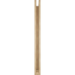 Ekena Millwork - BKTUR0352X44X44IMP01RCPR - Timberthane Faux Wood Imperial Style Bracket w/ Offset Brace, Traditional Ends, 3 1/2"W x 44"D x 44"H, Primed Tan