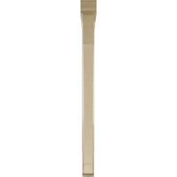 Ekena Millwork - BKTUR0352X46X46IMP01RCPR - Timberthane Faux Wood Imperial Style Bracket w/ Offset Brace, Traditional Ends, 3 1/2"W x 46"D x 46"H, Primed Tan