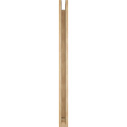 Ekena Millwork - BKTUR0352X46X46IMP01RCPR - Timberthane Faux Wood Imperial Style Bracket w/ Offset Brace, Traditional Ends, 3 1/2"W x 46"D x 46"H, Primed Tan