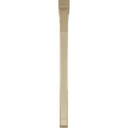 Ekena Millwork - BKTUR0352X48X48IMP01RCPR - Timberthane Faux Wood Imperial Style Bracket w/ Offset Brace, Traditional Ends, 3 1/2"W x 48"D x 48"H, Primed Tan