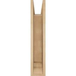 Ekena Millwork - BKTUR0554X16X28IMP01RCPR - Timberthane Faux Wood Imperial Style Bracket w/ Offset Brace, Traditional Ends, 5 1/2"W x 16"D x 28"H, Primed Tan