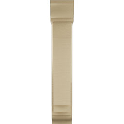 Ekena Millwork - BKTUR0554X20X32IMP01RCPR - Timberthane Faux Wood Imperial Style Bracket w/ Offset Brace, Traditional Ends, 5 1/2"W x 20"D x 32"H, Primed Tan
