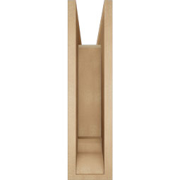 Ekena Millwork - BKTUR0554X22X22IMP01RCPR - Timberthane Faux Wood Imperial Style Bracket w/ Offset Brace, Traditional Ends, 5 1/2"W x 22"D x 22"H, Primed Tan