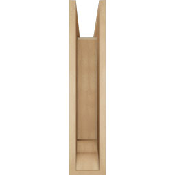 Ekena Millwork - BKTUR0554X22X26IMP01RCPR - Timberthane Faux Wood Imperial Style Bracket w/ Offset Brace, Traditional Ends, 5 1/2"W x 22"D x 26"H, Primed Tan