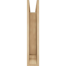Ekena Millwork - BKTUR0554X22X30IMP01RCPR - Timberthane Faux Wood Imperial Style Bracket w/ Offset Brace, Traditional Ends, 5 1/2"W x 22"D x 30"H, Primed Tan