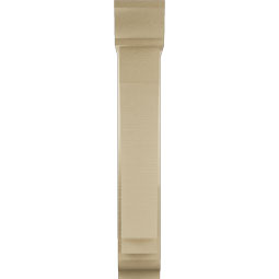 Ekena Millwork - BKTUR0554X22X34IMP01RCPR - Timberthane Faux Wood Imperial Style Bracket w/ Offset Brace, Traditional Ends, 5 1/2"W x 22"D x 34"H, Primed Tan