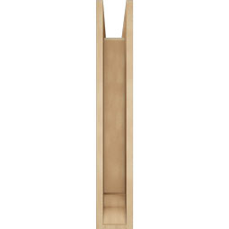 Ekena Millwork - BKTUR0554X22X34IMP01RCPR - Timberthane Faux Wood Imperial Style Bracket w/ Offset Brace, Traditional Ends, 5 1/2"W x 22"D x 34"H, Primed Tan