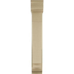 Ekena Millwork - BKTUR0554X24X36IMP01RCPR - Timberthane Faux Wood Imperial Style Bracket w/ Offset Brace, Traditional Ends, 5 1/2"W x 24"D x 36"H, Primed Tan