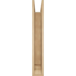 Ekena Millwork - BKTUR0554X24X36IMP01RCPR - Timberthane Faux Wood Imperial Style Bracket w/ Offset Brace, Traditional Ends, 5 1/2"W x 24"D x 36"H, Primed Tan