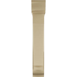 Ekena Millwork - BKTUR0554X26X34IMP01RCPR - Timberthane Faux Wood Imperial Style Bracket w/ Offset Brace, Traditional Ends, 5 1/2"W x 26"D x 34"H, Primed Tan