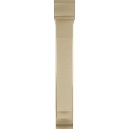 Ekena Millwork - BKTUR0554X26X38IMP01RCPR - Timberthane Faux Wood Imperial Style Bracket w/ Offset Brace, Traditional Ends, 5 1/2"W x 26"D x 38"H, Primed Tan