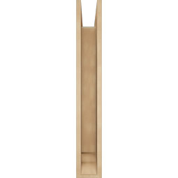 Ekena Millwork - BKTUR0554X26X38IMP01RCPR - Timberthane Faux Wood Imperial Style Bracket w/ Offset Brace, Traditional Ends, 5 1/2"W x 26"D x 38"H, Primed Tan