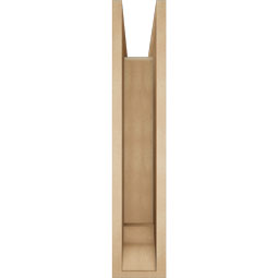 Ekena Millwork - BKTUR0554X28X28IMP01RCPR - Timberthane Faux Wood Imperial Style Bracket w/ Offset Brace, Traditional Ends, 5 1/2"W x 28"D x 28"H, Primed Tan