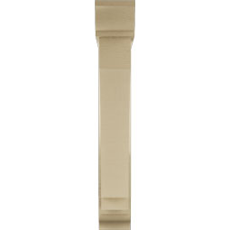 Ekena Millwork - BKTUR0554X28X36IMP01RCPR - Timberthane Faux Wood Imperial Style Bracket w/ Offset Brace, Traditional Ends, 5 1/2"W x 28"D x 36"H, Primed Tan