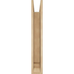 Ekena Millwork - BKTUR0554X28X36IMP01RCPR - Timberthane Faux Wood Imperial Style Bracket w/ Offset Brace, Traditional Ends, 5 1/2"W x 28"D x 36"H, Primed Tan