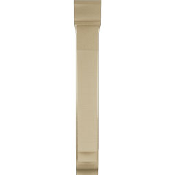 Ekena Millwork - BKTUR0554X28X40IMP01RCPR - Timberthane Faux Wood Imperial Style Bracket w/ Offset Brace, Traditional Ends, 5 1/2"W x 28"D x 40"H, Primed Tan