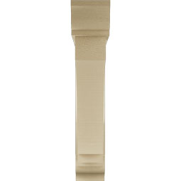 Ekena Millwork - BKTUR0554X30X30IMP01RCPR - Timberthane Faux Wood Imperial Style Bracket w/ Offset Brace, Traditional Ends, 5 1/2"W x 30"D x 30"H, Primed Tan